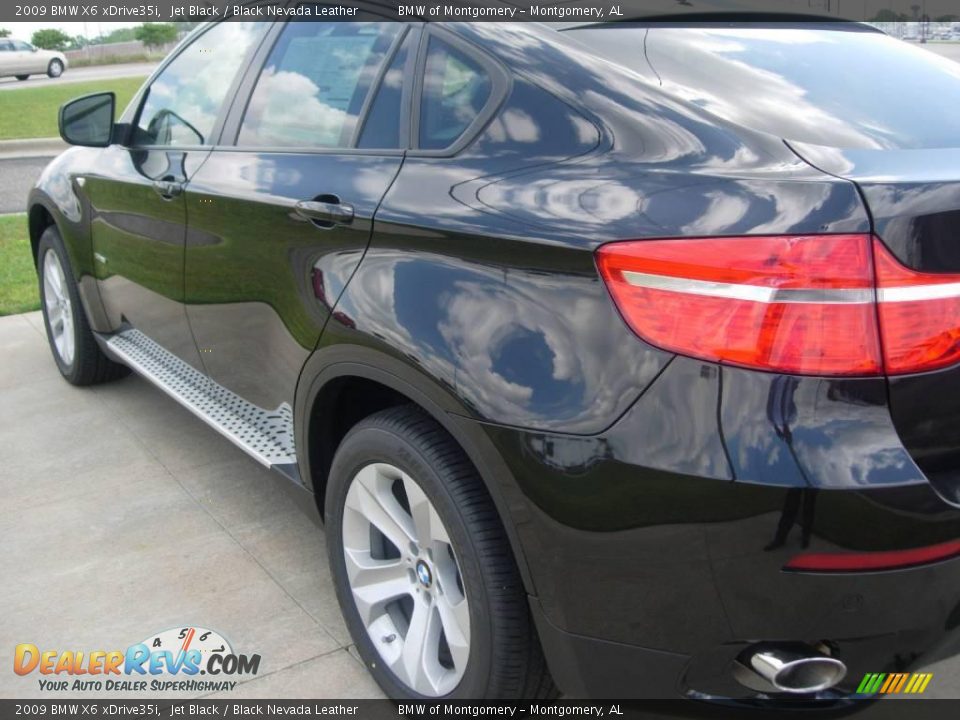 2009 BMW X6 xDrive35i Jet Black / Black Nevada Leather Photo #11