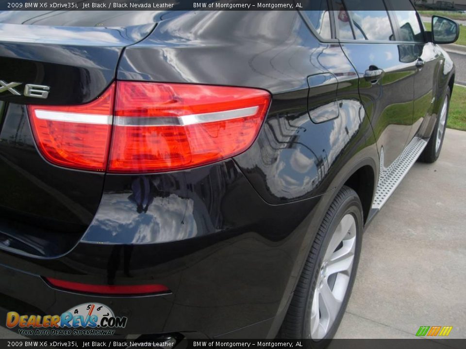 2009 BMW X6 xDrive35i Jet Black / Black Nevada Leather Photo #12