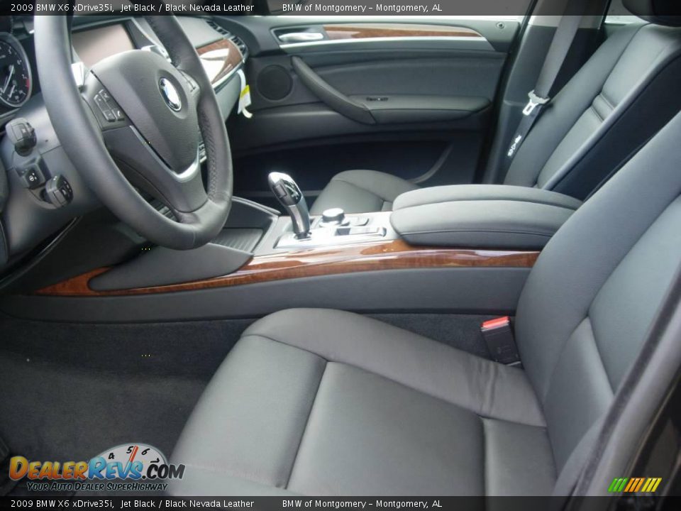2009 BMW X6 xDrive35i Jet Black / Black Nevada Leather Photo #14