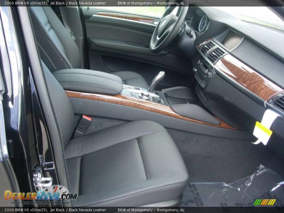 2009 BMW X6 xDrive35i Jet Black / Black Nevada Leather Photo #15