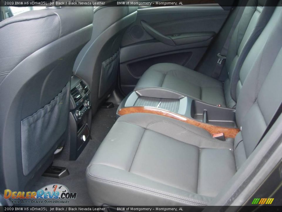 2009 BMW X6 xDrive35i Jet Black / Black Nevada Leather Photo #16