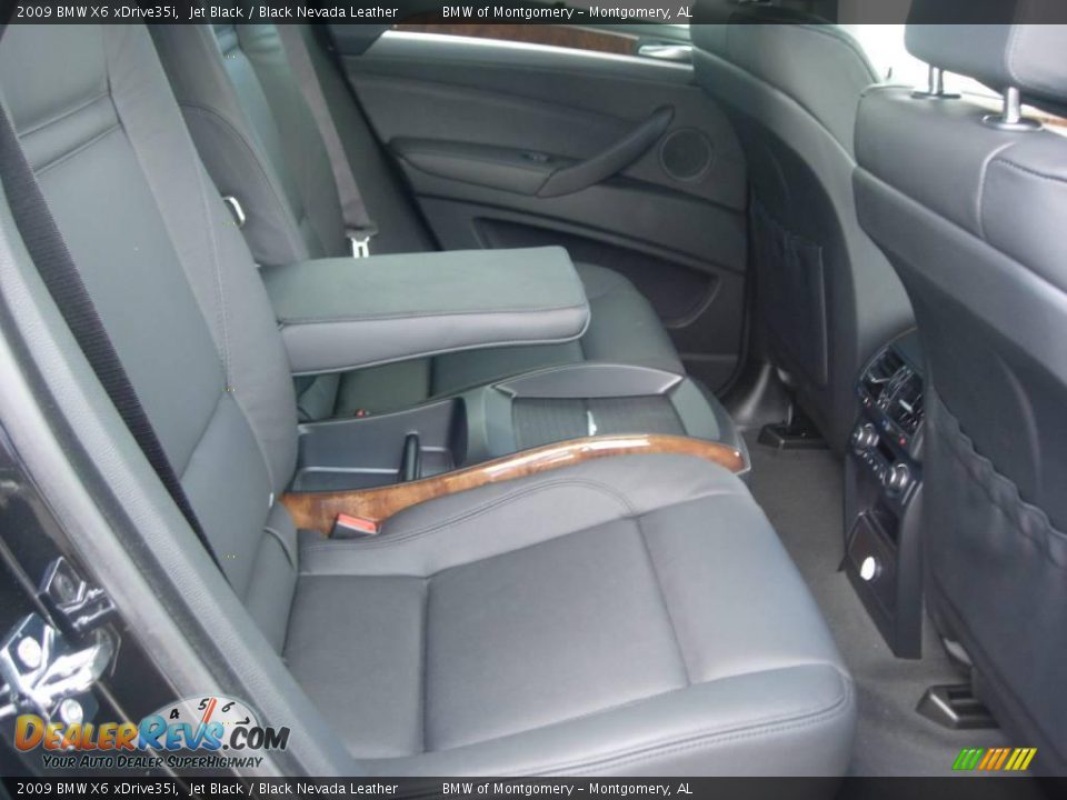 2009 BMW X6 xDrive35i Jet Black / Black Nevada Leather Photo #17