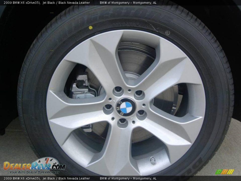 2009 BMW X6 xDrive35i Jet Black / Black Nevada Leather Photo #27
