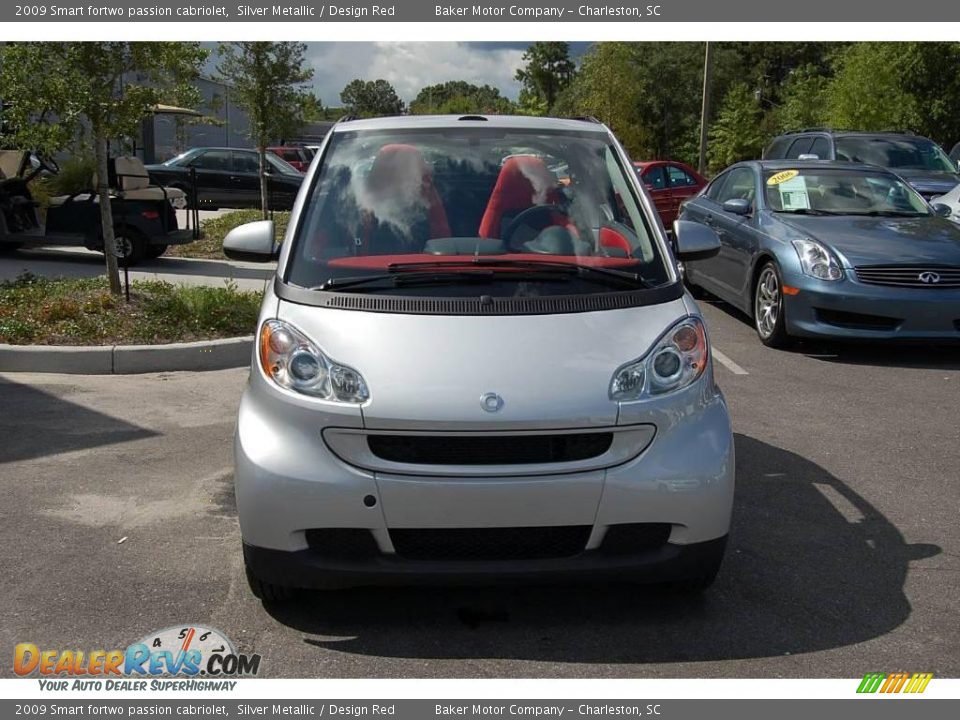 2009 Smart fortwo passion cabriolet Silver Metallic / Design Red Photo #12