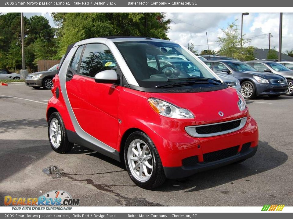 2009 Smart fortwo passion cabriolet Rally Red / Design Black Photo #1