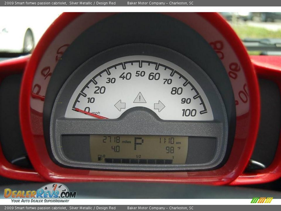 2009 Smart fortwo passion cabriolet Silver Metallic / Design Red Photo #21