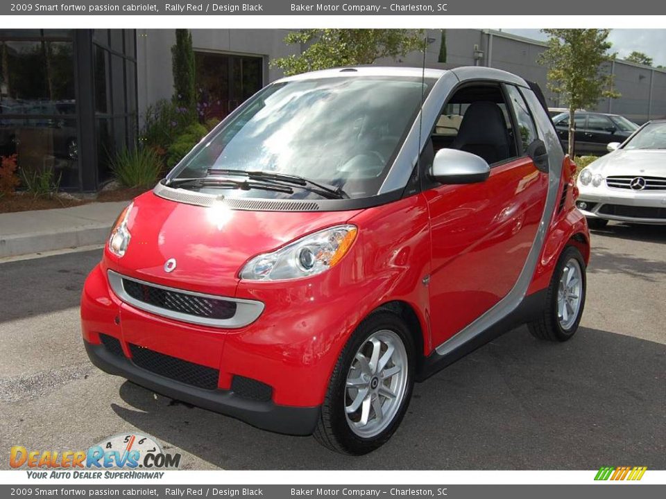 2009 Smart fortwo passion cabriolet Rally Red / Design Black Photo #12