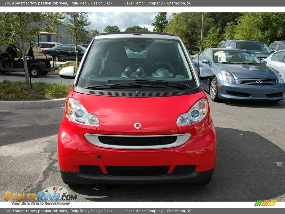 2009 Smart fortwo passion cabriolet Rally Red / Design Black Photo #13