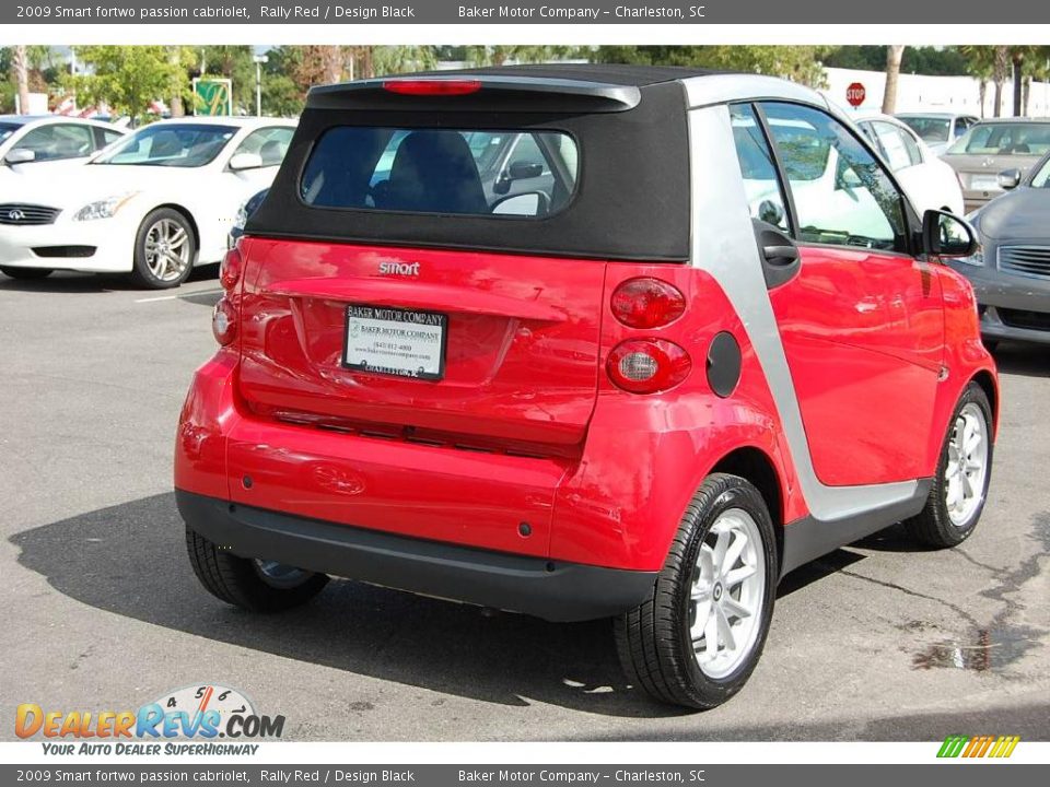 2009 Smart fortwo passion cabriolet Rally Red / Design Black Photo #15