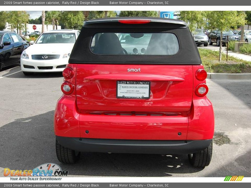 2009 Smart fortwo passion cabriolet Rally Red / Design Black Photo #16