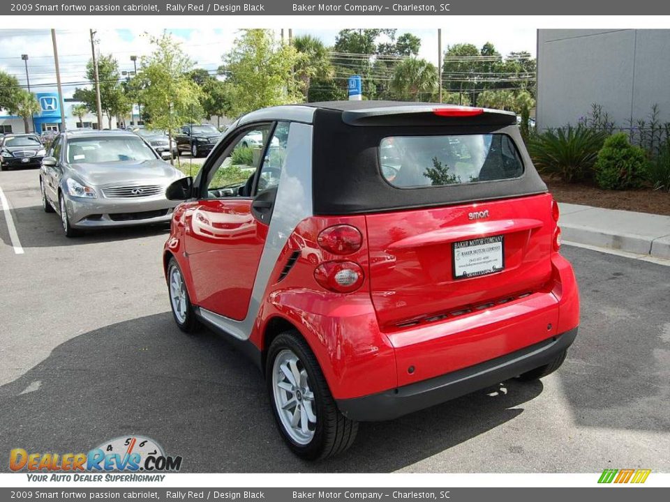 2009 Smart fortwo passion cabriolet Rally Red / Design Black Photo #17