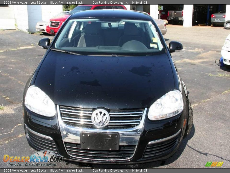 2008 Volkswagen Jetta S Sedan Black / Anthracite Black Photo #2