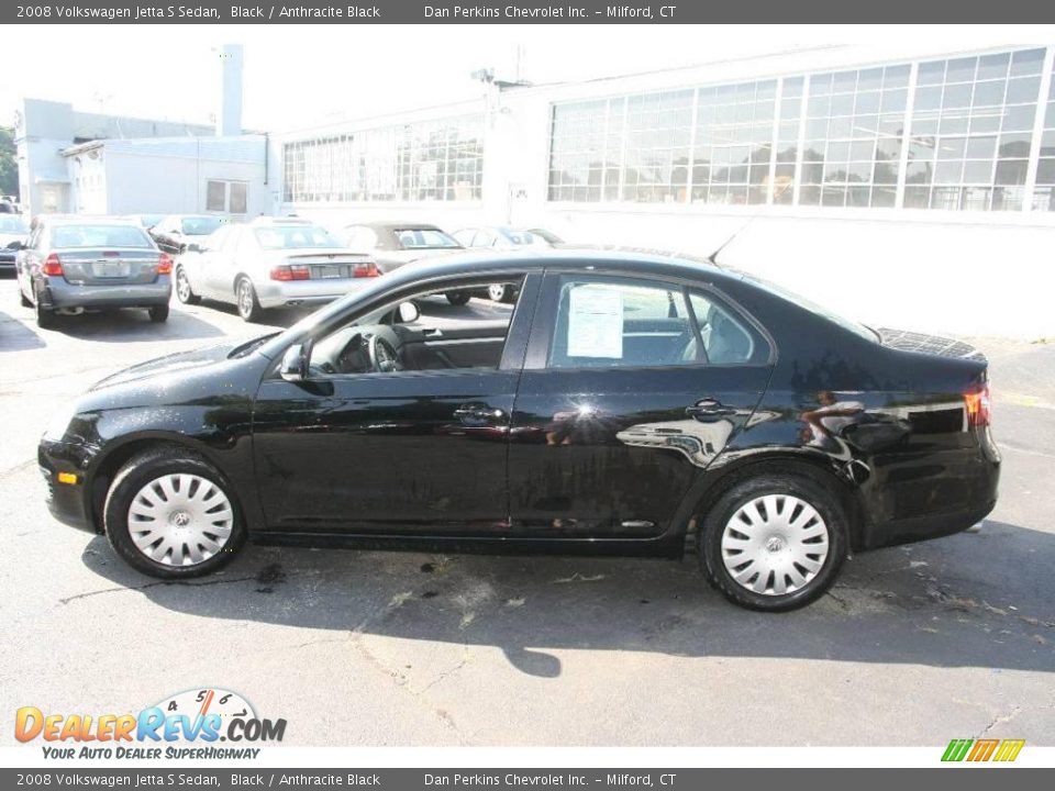 2008 Volkswagen Jetta S Sedan Black / Anthracite Black Photo #4