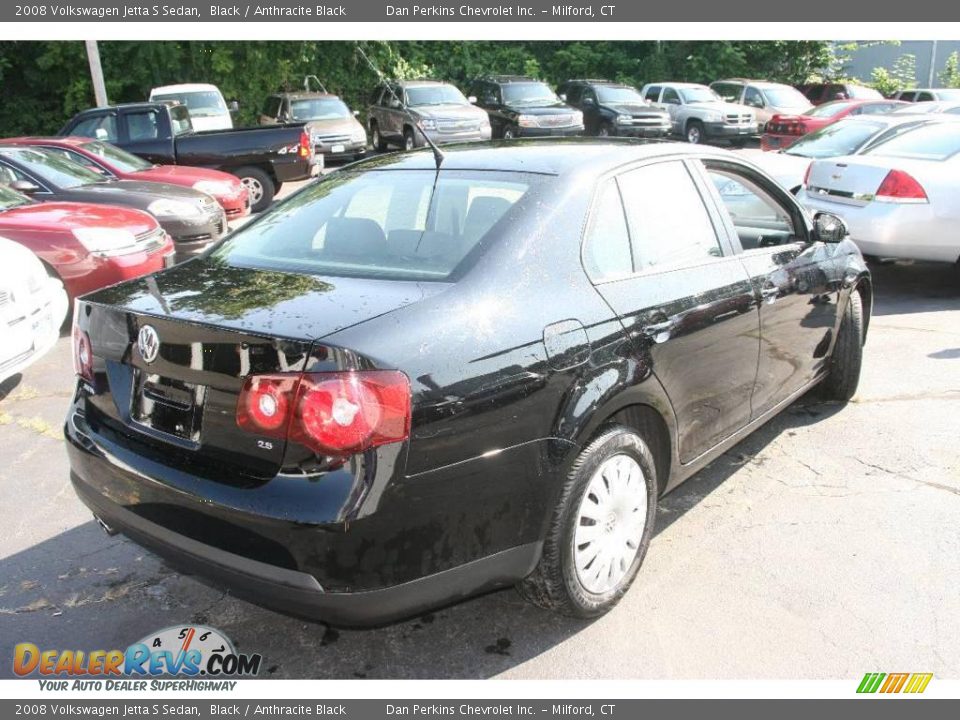2008 Volkswagen Jetta S Sedan Black / Anthracite Black Photo #5