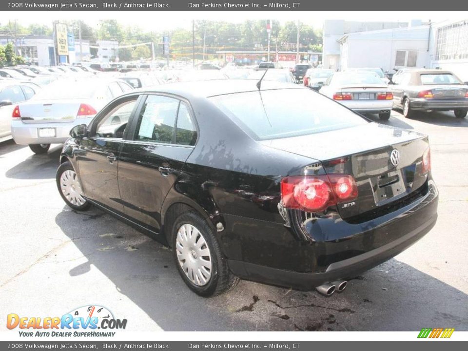 2008 Volkswagen Jetta S Sedan Black / Anthracite Black Photo #7