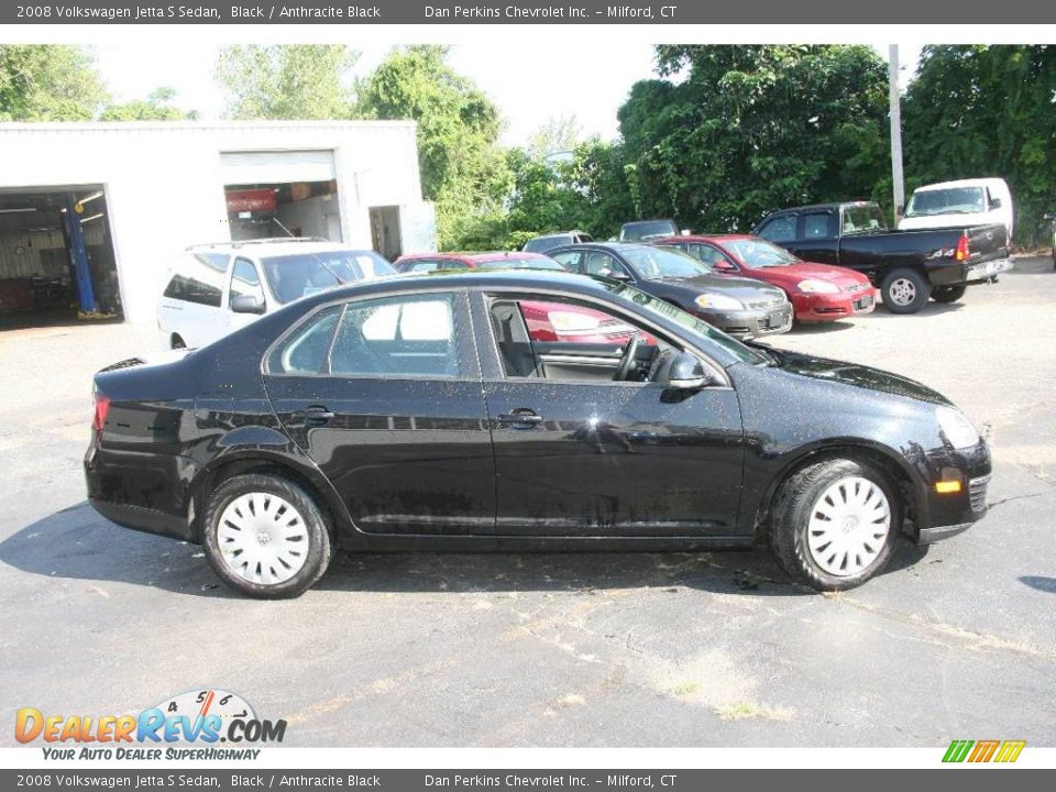 2008 Volkswagen Jetta S Sedan Black / Anthracite Black Photo #8