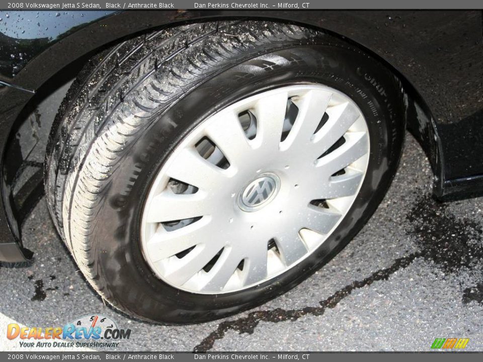 2008 Volkswagen Jetta S Sedan Black / Anthracite Black Photo #9