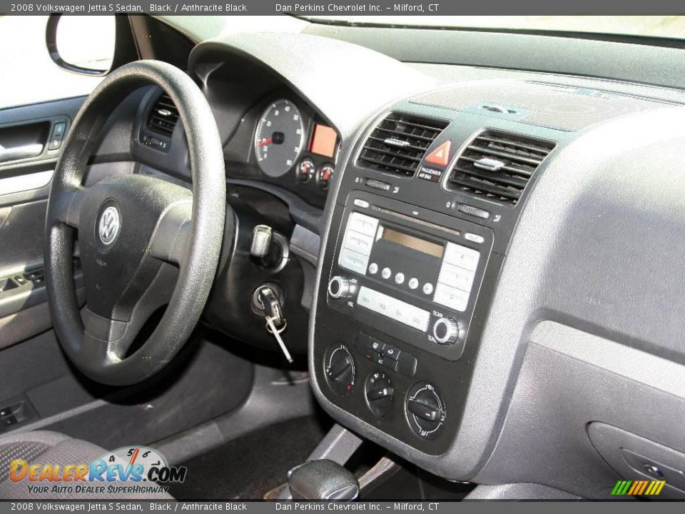 2008 Volkswagen Jetta S Sedan Black / Anthracite Black Photo #10