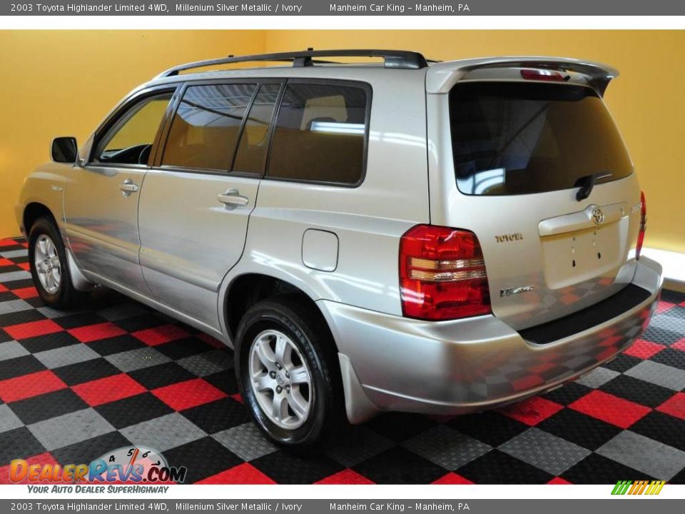 2003 Toyota Highlander Limited 4WD Millenium Silver Metallic / Ivory Photo #4