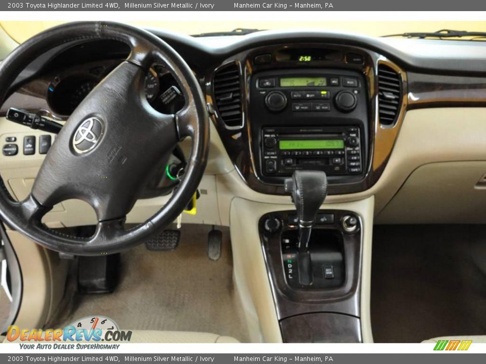 2003 Toyota Highlander Limited 4WD Millenium Silver Metallic / Ivory Photo #7