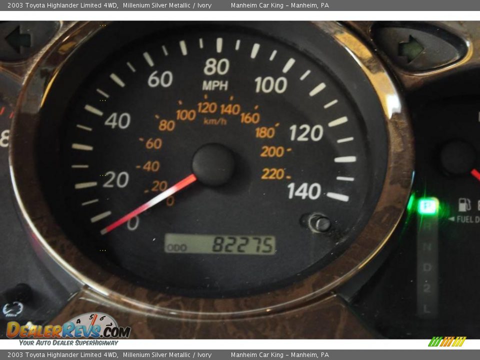 2003 Toyota Highlander Limited 4WD Millenium Silver Metallic / Ivory Photo #9