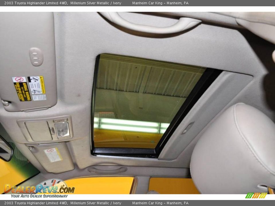 2003 Toyota Highlander Limited 4WD Millenium Silver Metallic / Ivory Photo #10