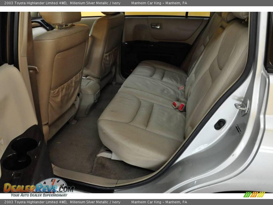 2003 Toyota Highlander Limited 4WD Millenium Silver Metallic / Ivory Photo #14