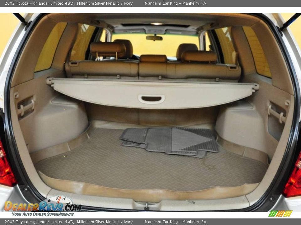 2003 Toyota Highlander Limited 4WD Millenium Silver Metallic / Ivory Photo #15