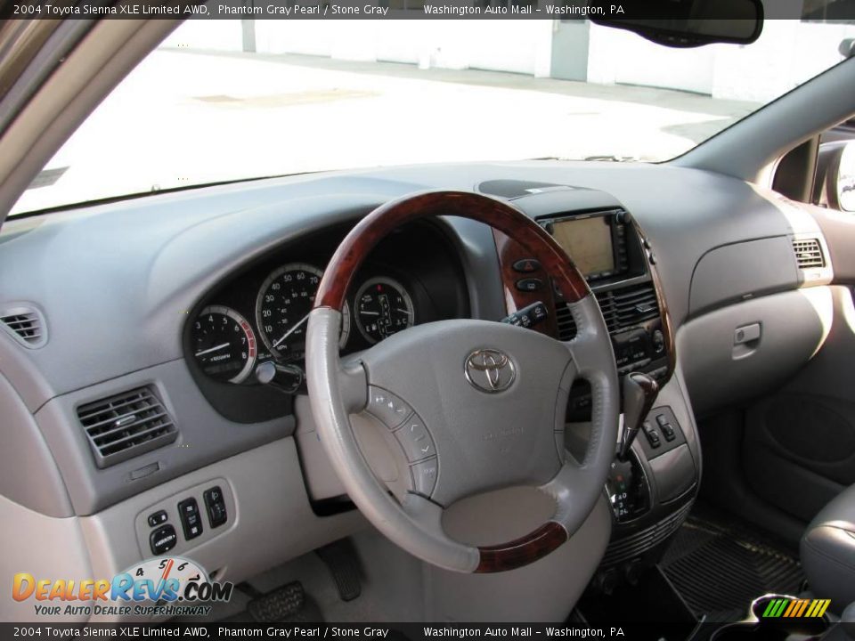 2004 Toyota Sienna XLE Limited AWD Phantom Gray Pearl / Stone Gray Photo #16