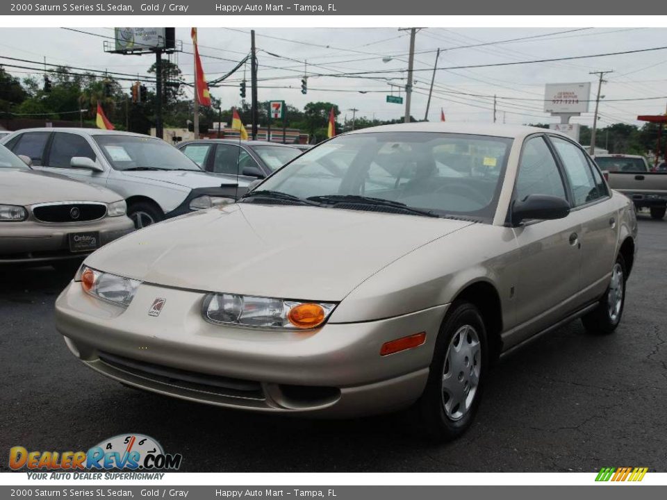 2000 Saturn S Series SL Sedan Gold / Gray Photo #1
