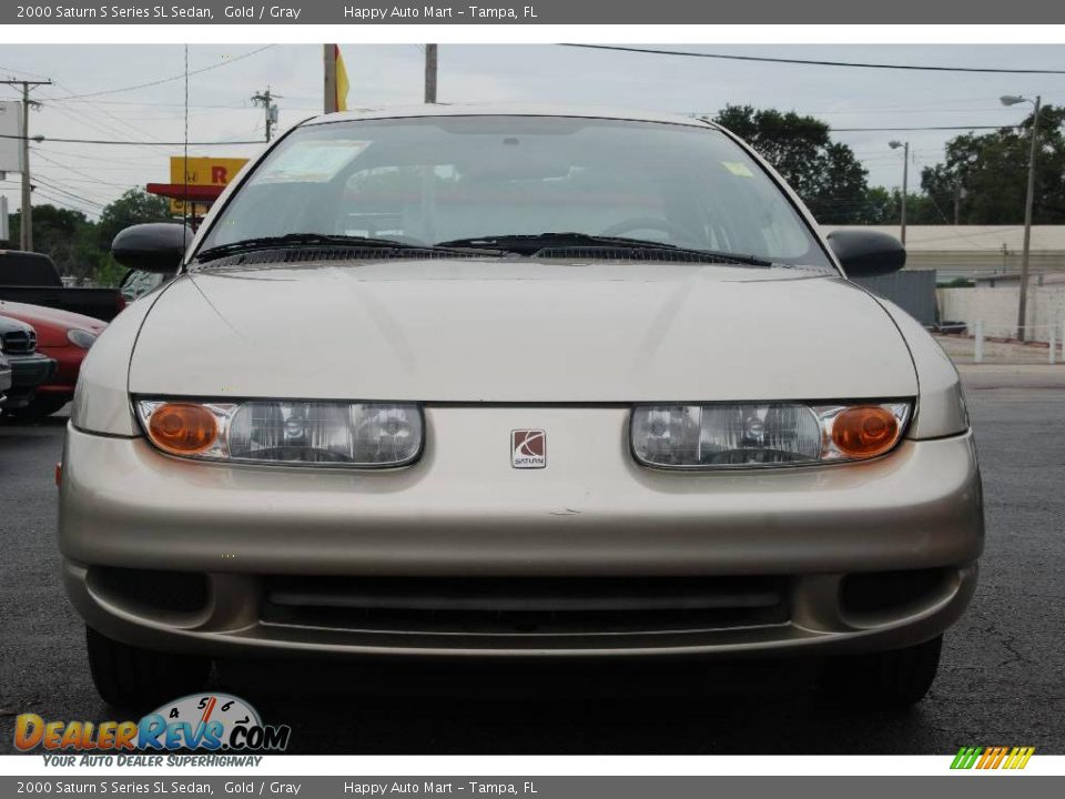 2000 Saturn S Series SL Sedan Gold / Gray Photo #2