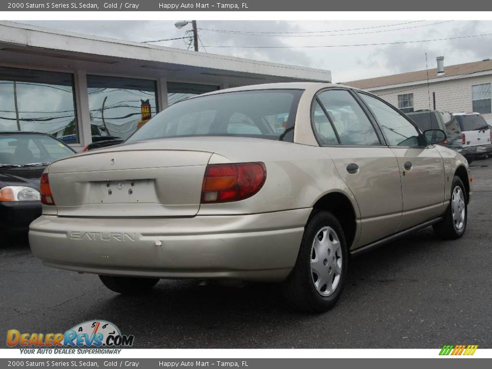 2000 Saturn S Series SL Sedan Gold / Gray Photo #5