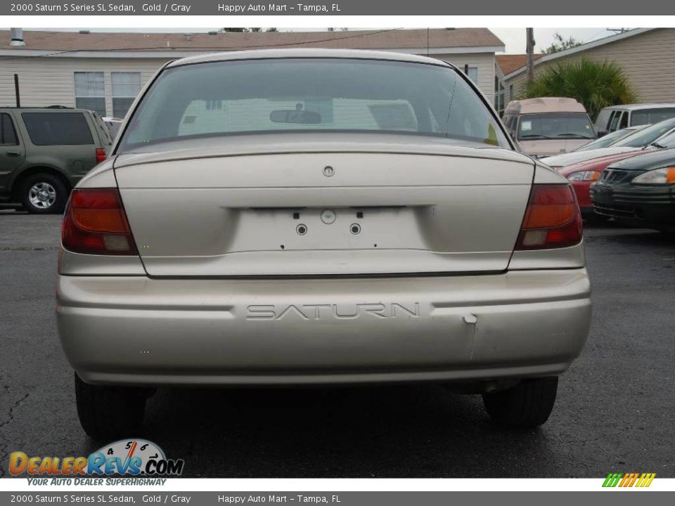 2000 Saturn S Series SL Sedan Gold / Gray Photo #6