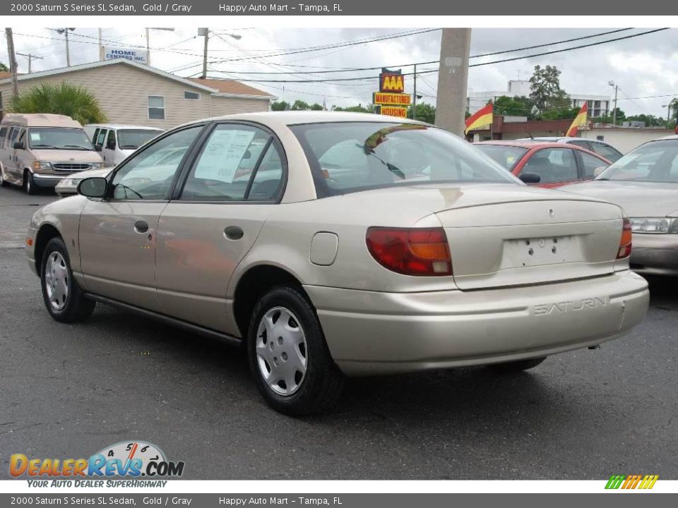 2000 Saturn S Series SL Sedan Gold / Gray Photo #7