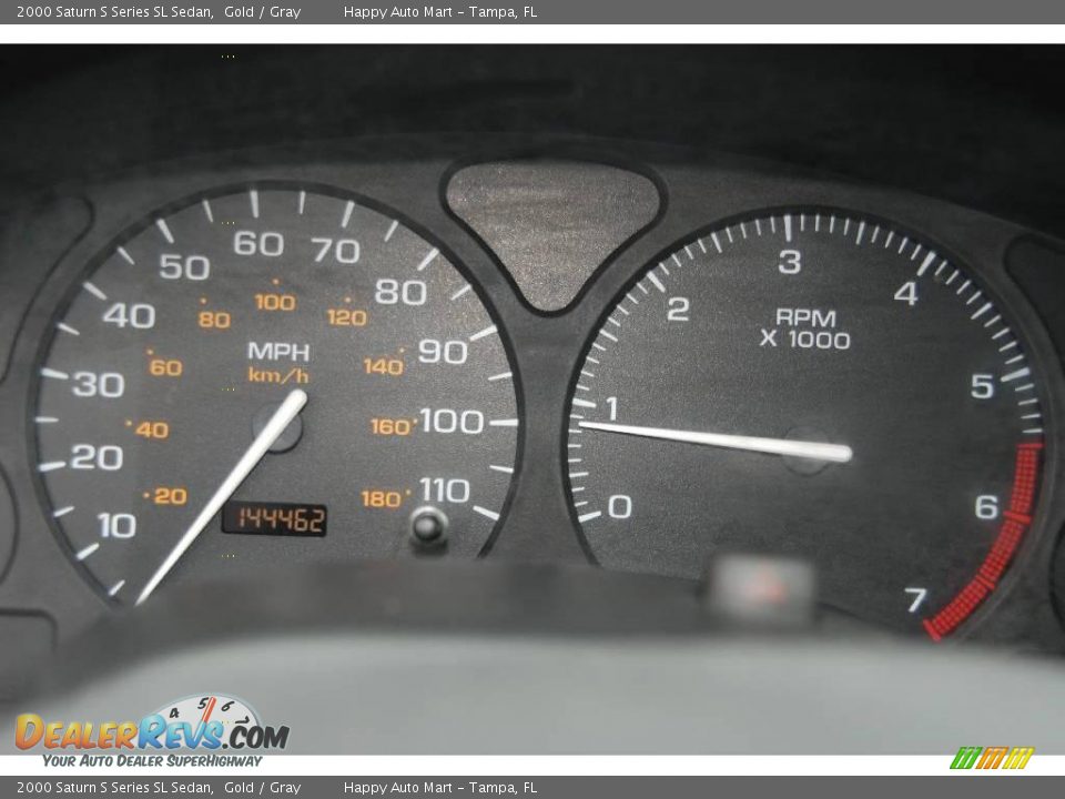 2000 Saturn S Series SL Sedan Gold / Gray Photo #11