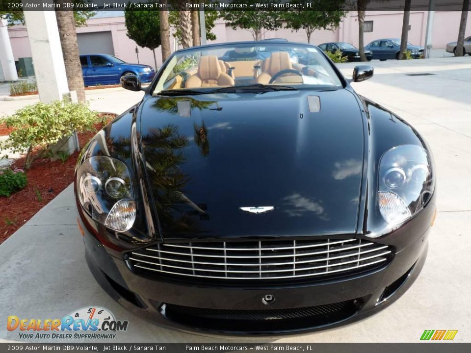 2009 Aston Martin DB9 Volante Jet Black / Sahara Tan Photo #2