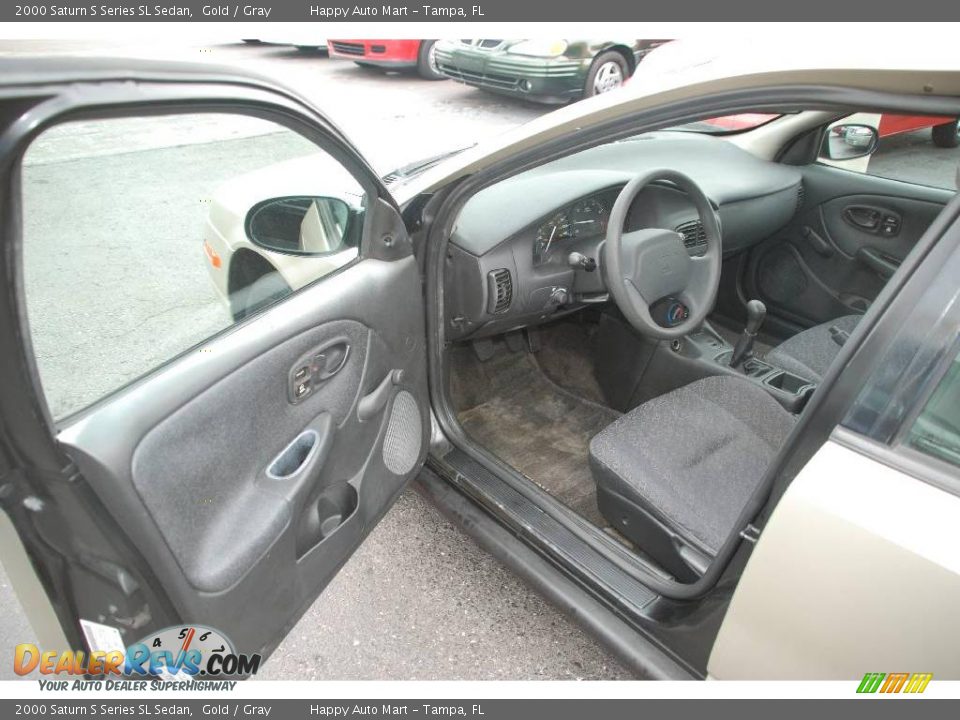 2000 Saturn S Series SL Sedan Gold / Gray Photo #13