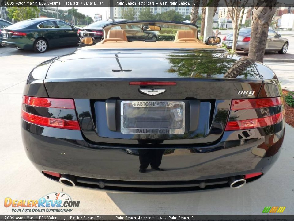2009 Aston Martin DB9 Volante Jet Black / Sahara Tan Photo #5