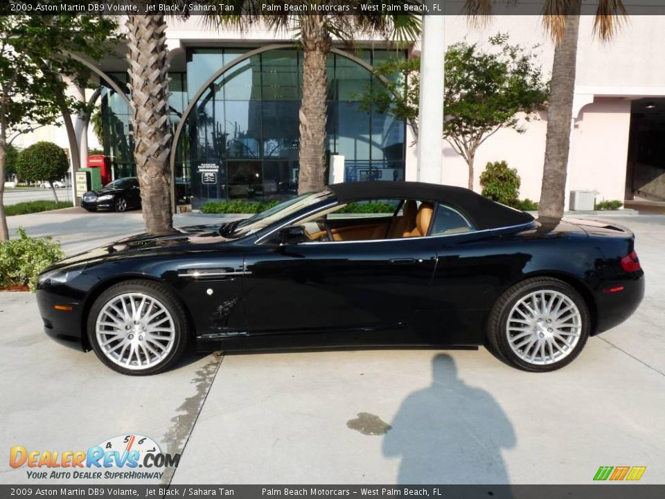 2009 Aston Martin DB9 Volante Jet Black / Sahara Tan Photo #7