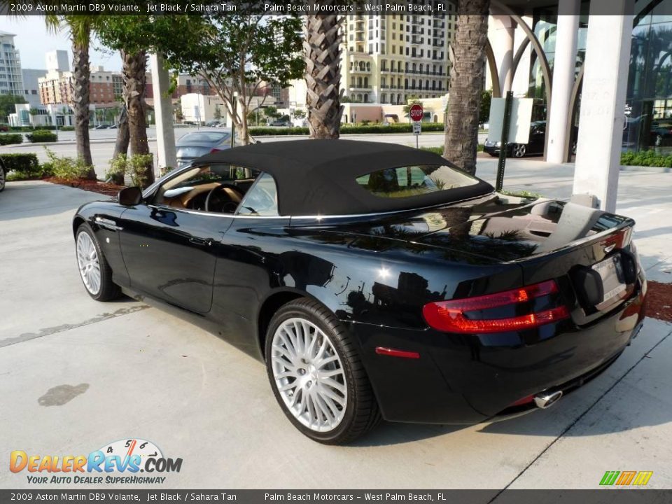 2009 Aston Martin DB9 Volante Jet Black / Sahara Tan Photo #8