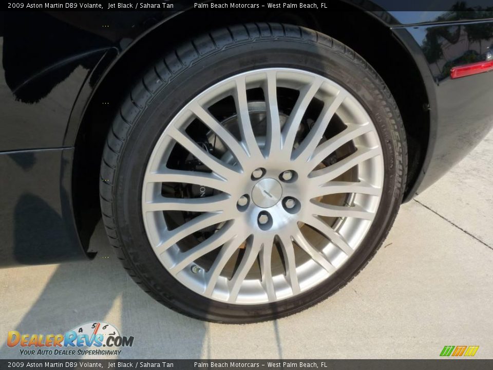 2009 Aston Martin DB9 Volante Jet Black / Sahara Tan Photo #9