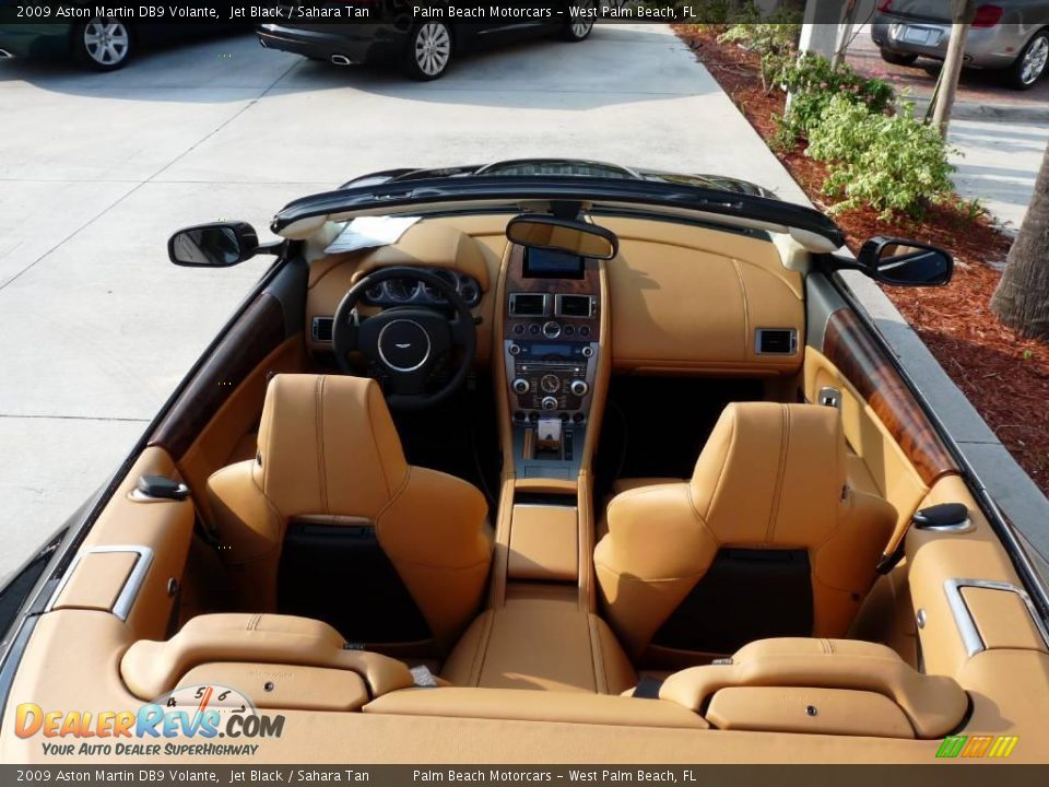 2009 Aston Martin DB9 Volante Jet Black / Sahara Tan Photo #11