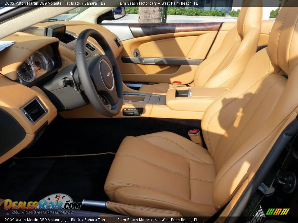 2009 Aston Martin DB9 Volante Jet Black / Sahara Tan Photo #13