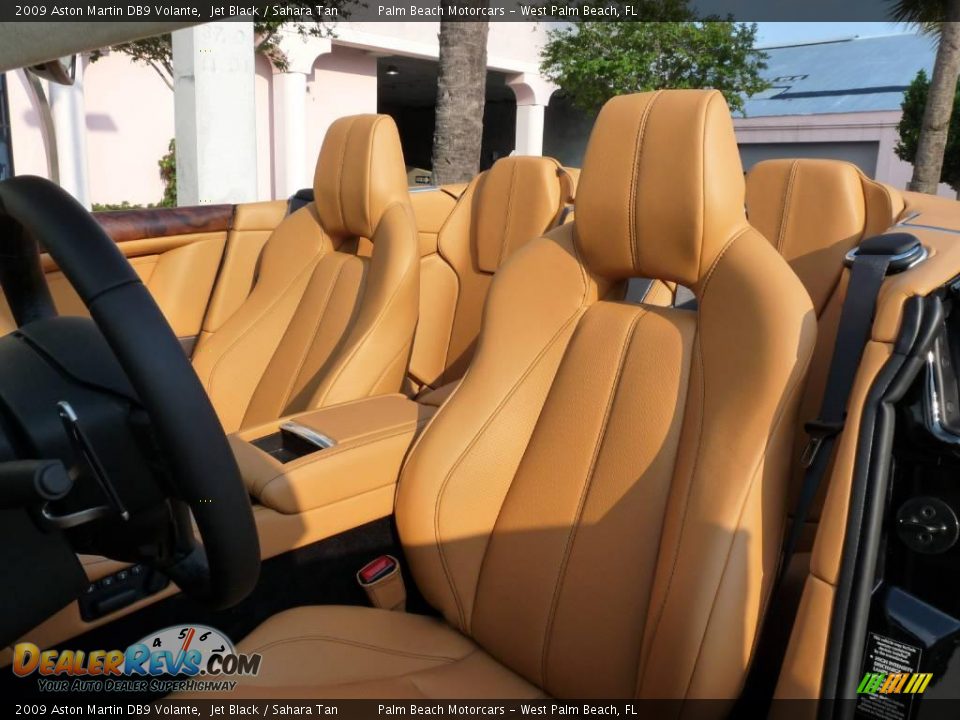 2009 Aston Martin DB9 Volante Jet Black / Sahara Tan Photo #14