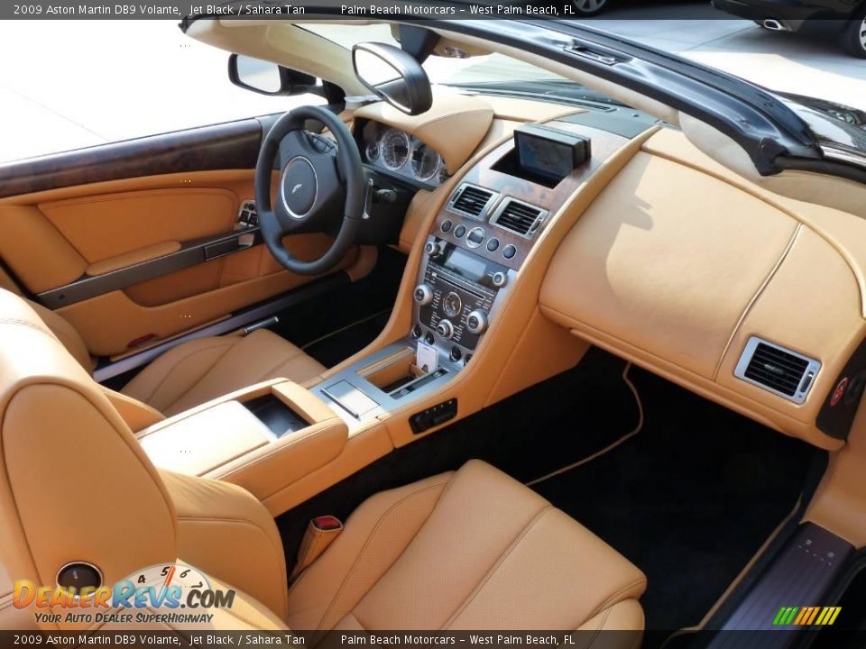 2009 Aston Martin DB9 Volante Jet Black / Sahara Tan Photo #16