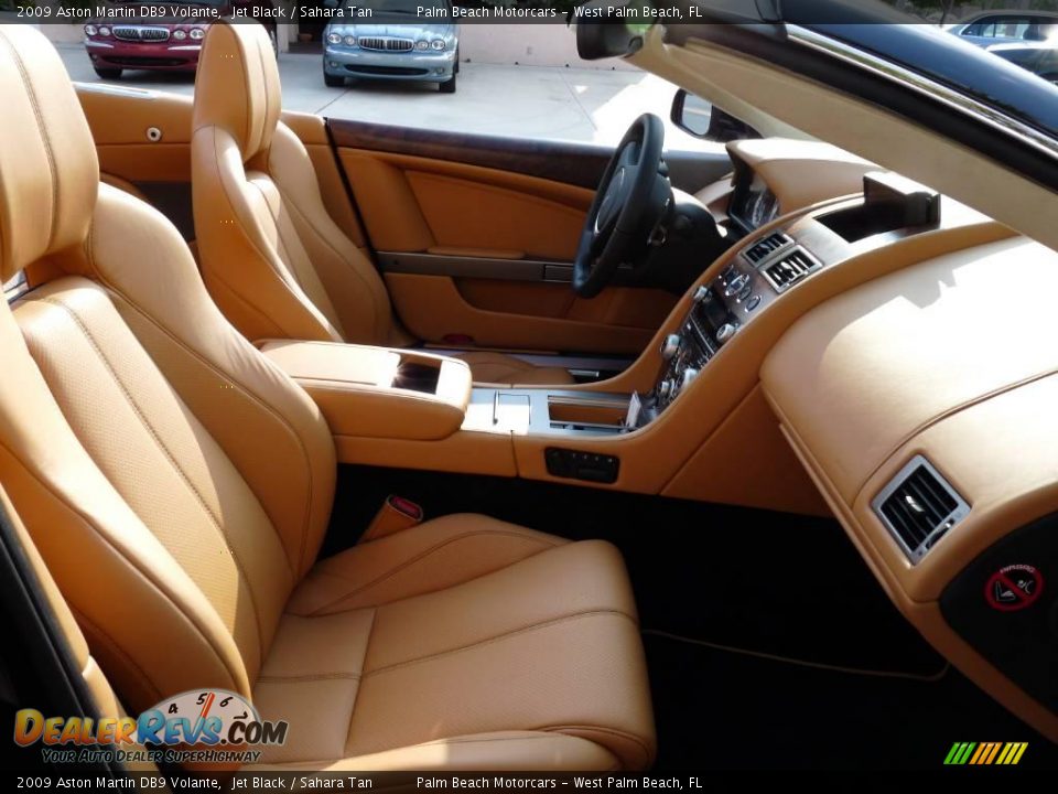 2009 Aston Martin DB9 Volante Jet Black / Sahara Tan Photo #17