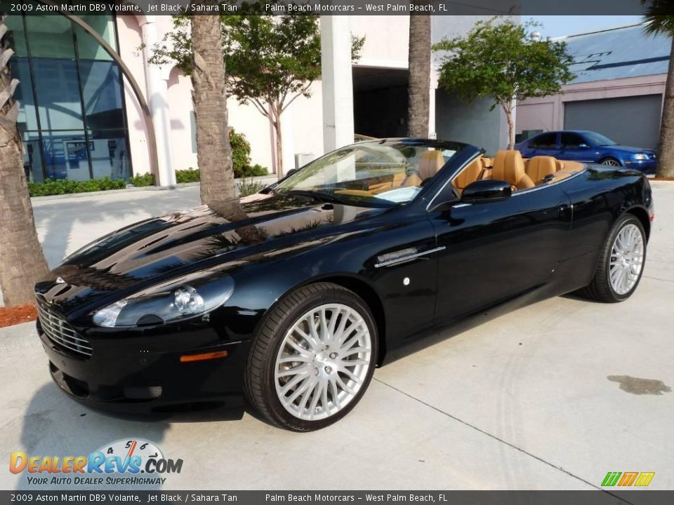2009 Aston Martin DB9 Volante Jet Black / Sahara Tan Photo #18
