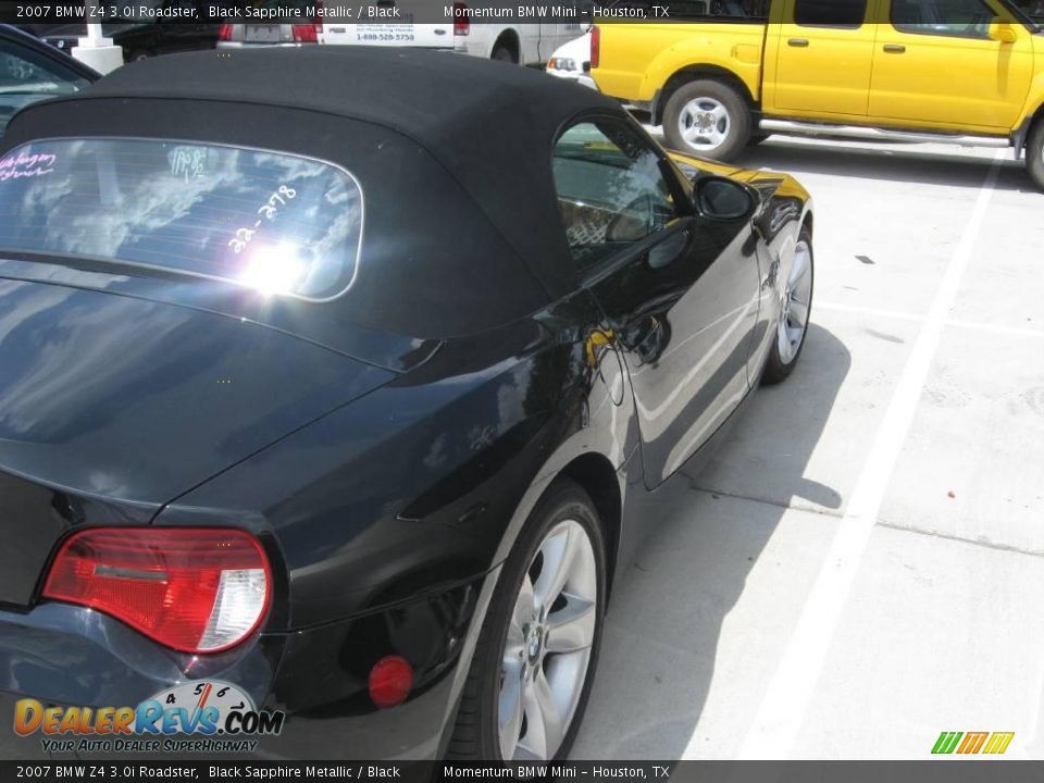2007 BMW Z4 3.0i Roadster Black Sapphire Metallic / Black Photo #3