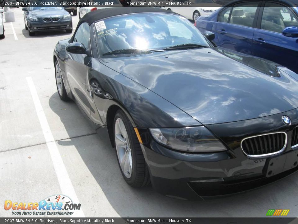 2007 BMW Z4 3.0i Roadster Black Sapphire Metallic / Black Photo #4
