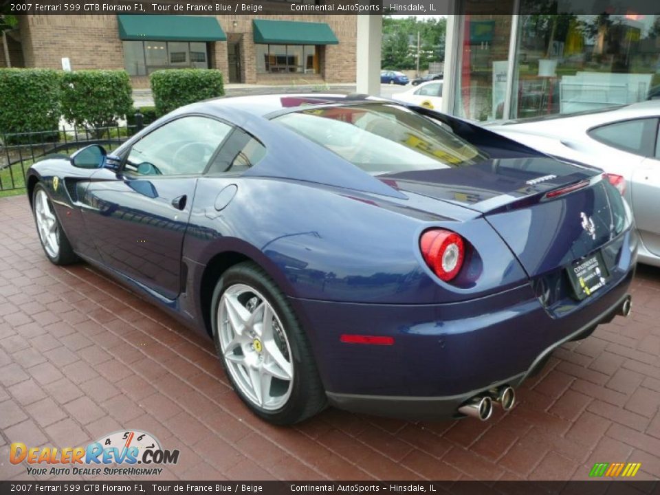 2007 Ferrari 599 GTB Fiorano F1 Tour de France Blue / Beige Photo #4